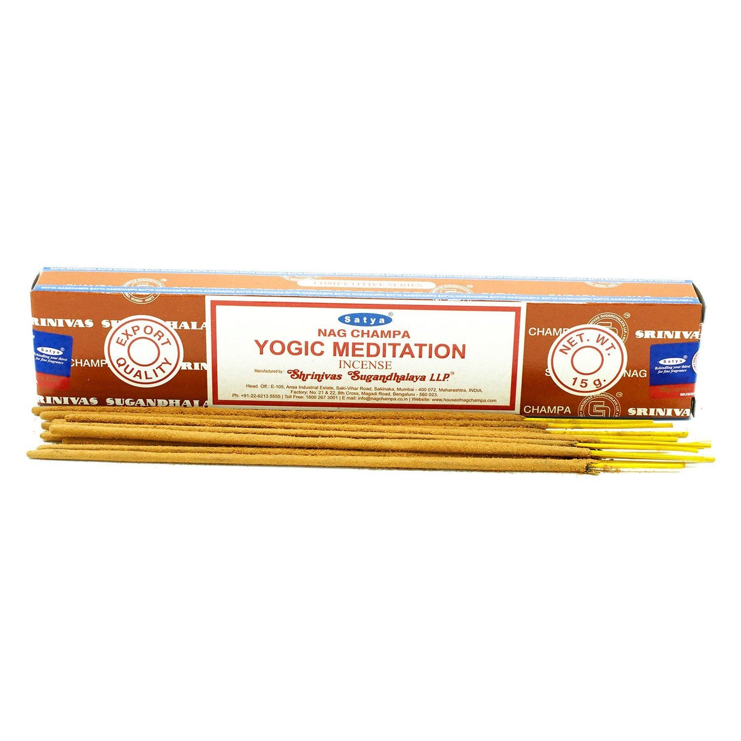 Varillas de Incienso Satya 15g - Yogic Meditation