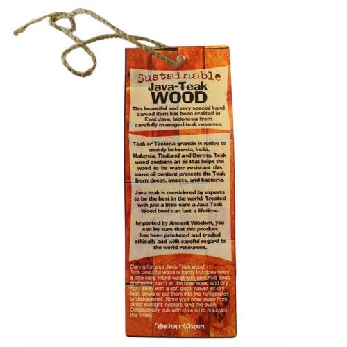 Tabla de cortar de teca - 50cm