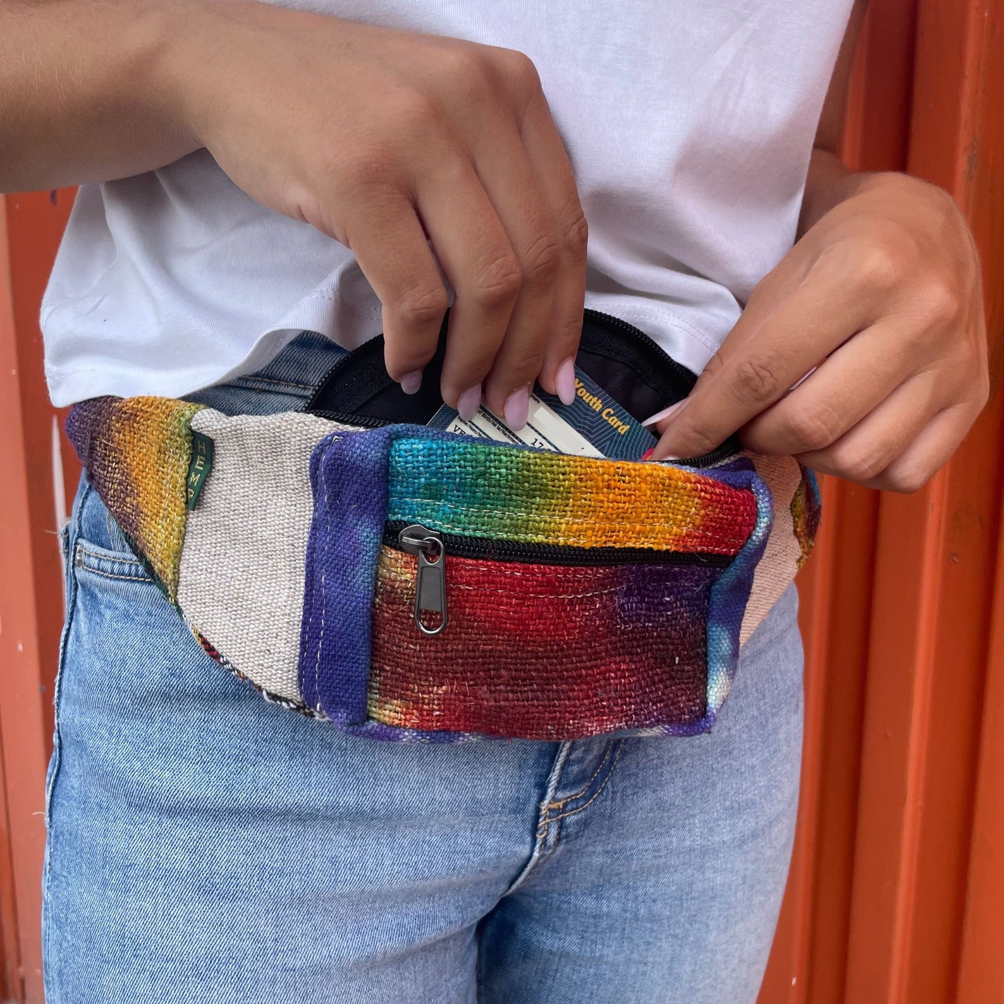 Tiedye hemp fanny pack