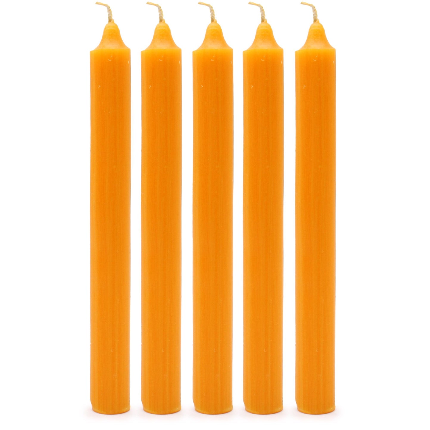 Juego de Velas de Mesa de Color Sólido - Pack de 21 - Mango Rústico