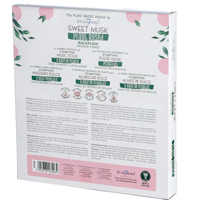 Herbal Backflow Incense Cones - Sweet Musk