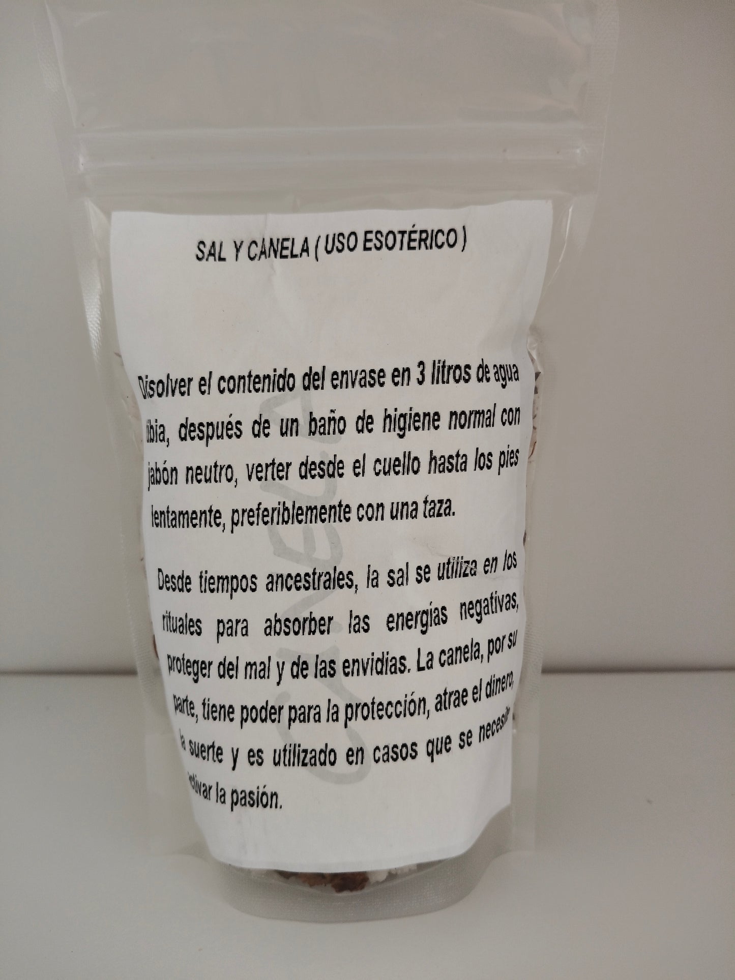 Sel de bain et cannelle usage ésotérique 500grs