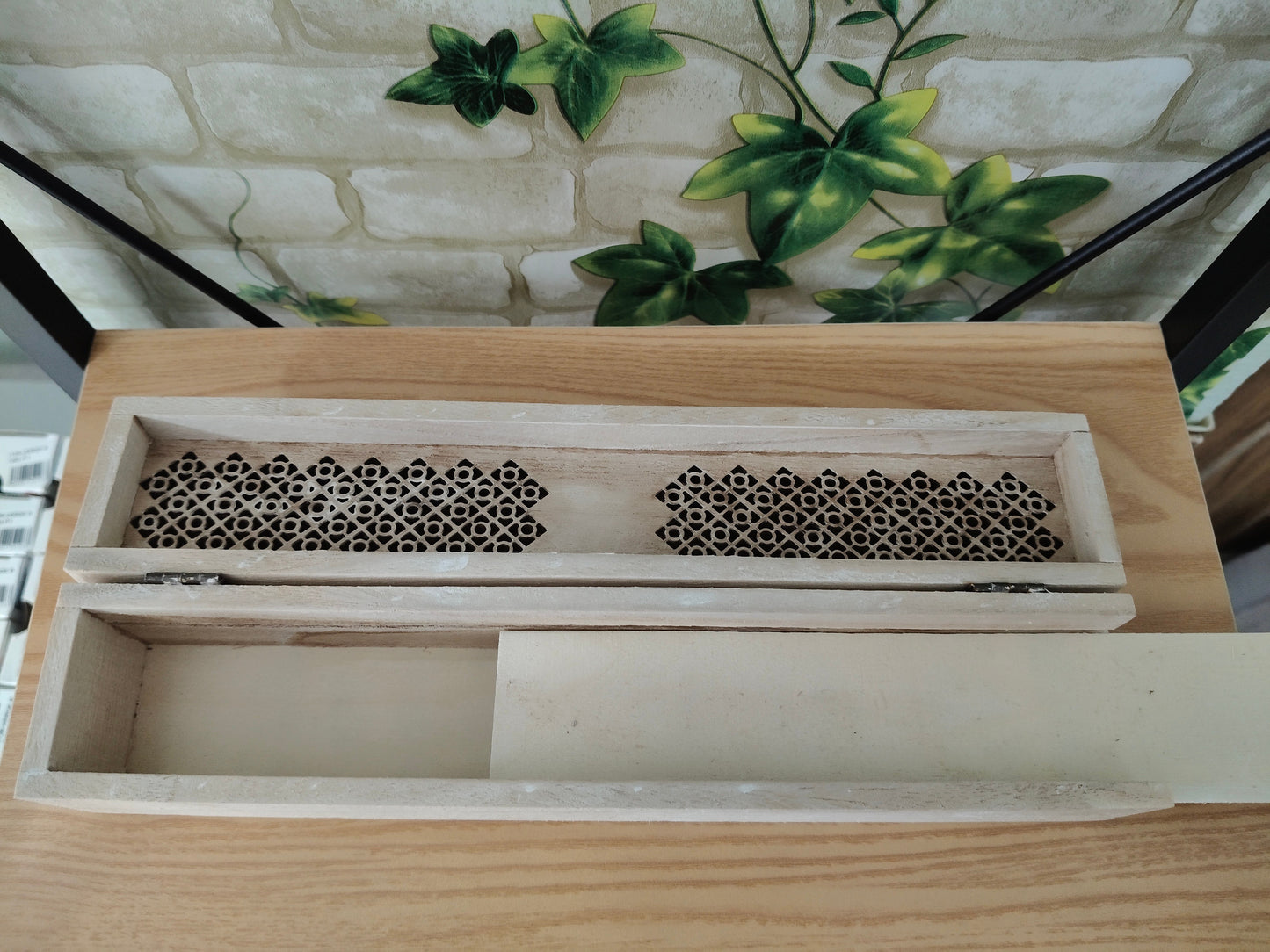 Wooden incense burner