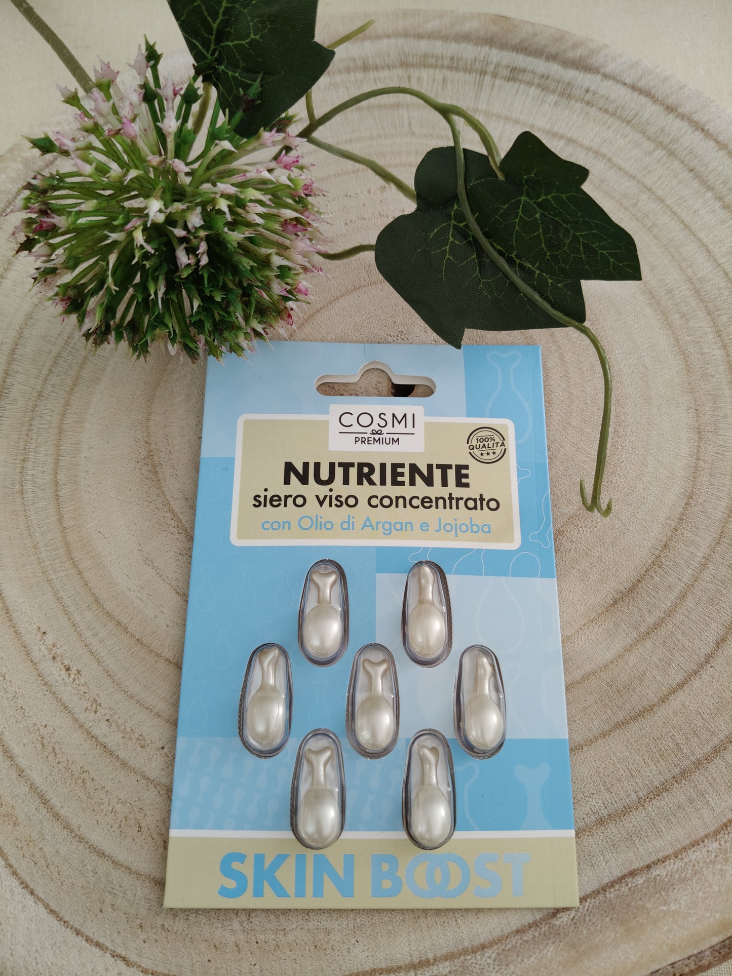 Cápsulas de sérum concentrado Nutrientes con aceite de Argán y aceite de Jojoba