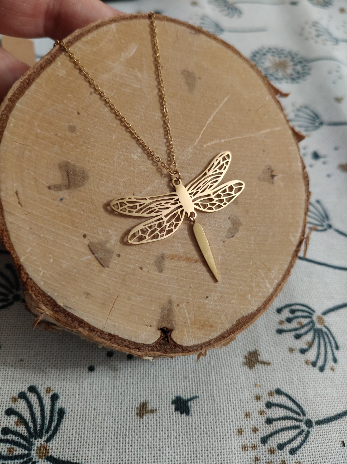 Dragonfly Stainless Steel Pendant