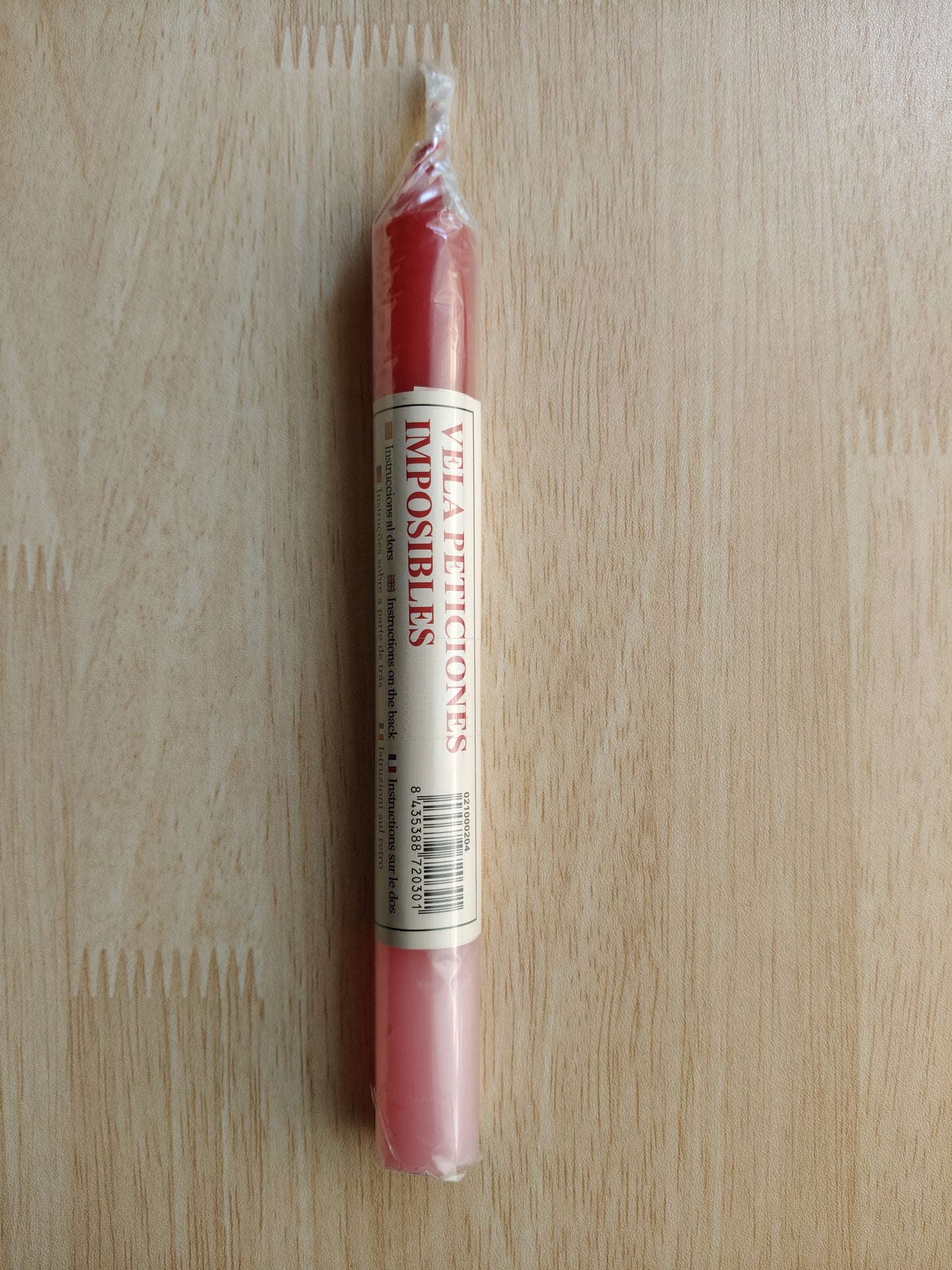 Bougie de prière à Sainte Rita