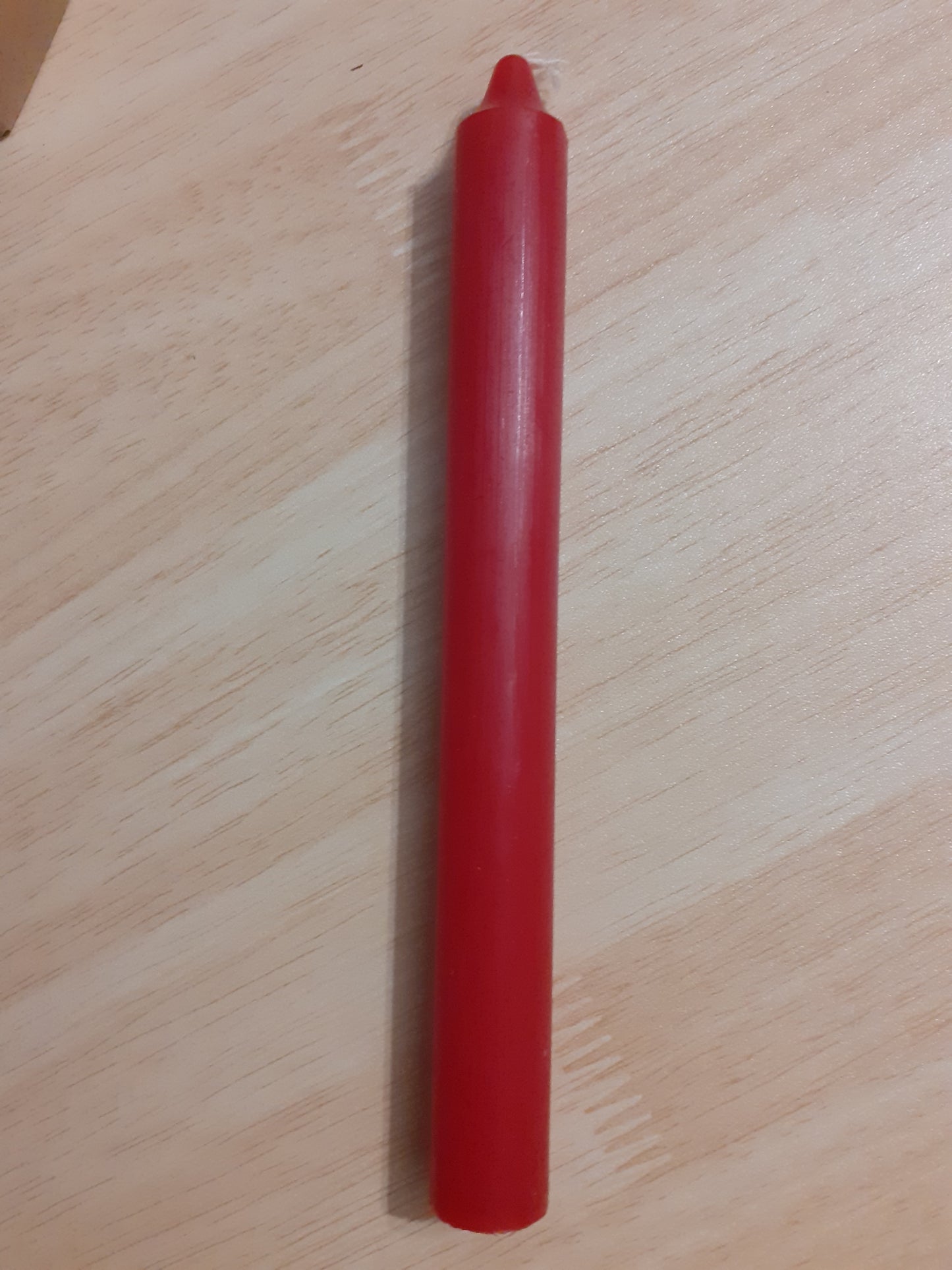 Bougie rouge 20x2 cm