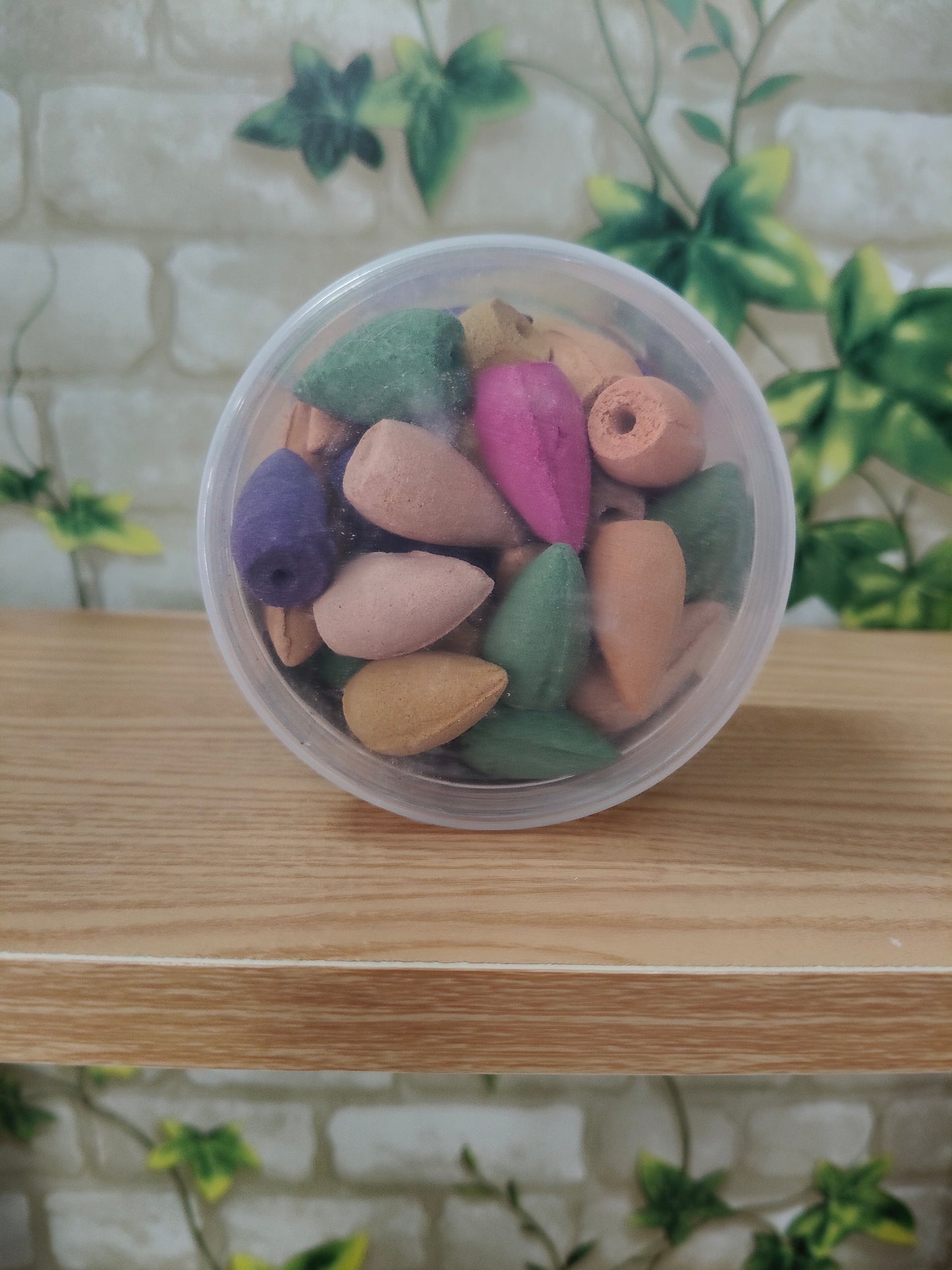 Assorted backflow incense cones, box of approximately 45 units