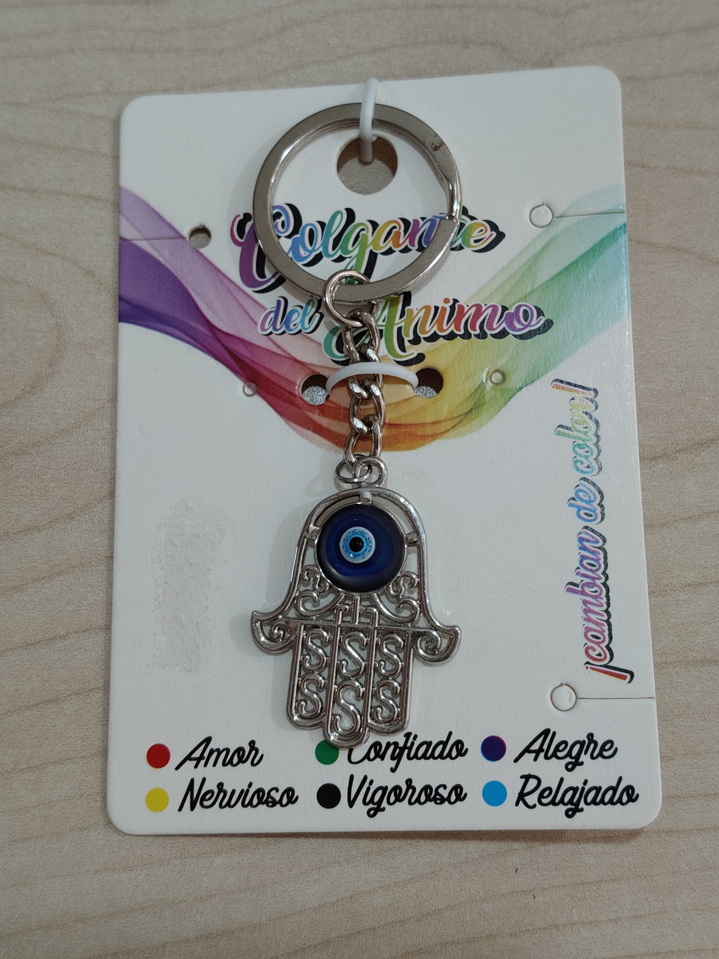 Hand of Fatima color changing keychain