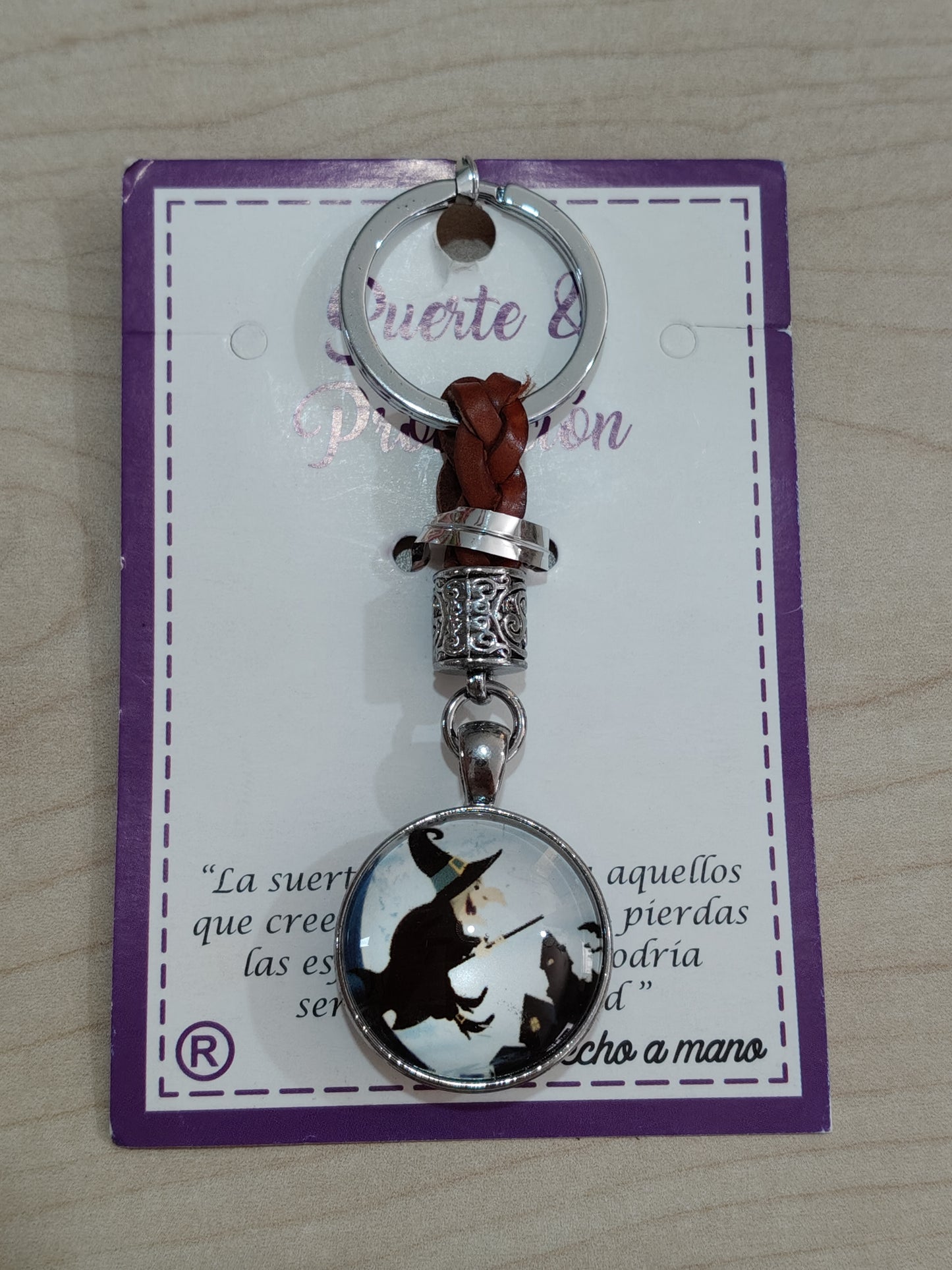 Witch of luck and protection keychain