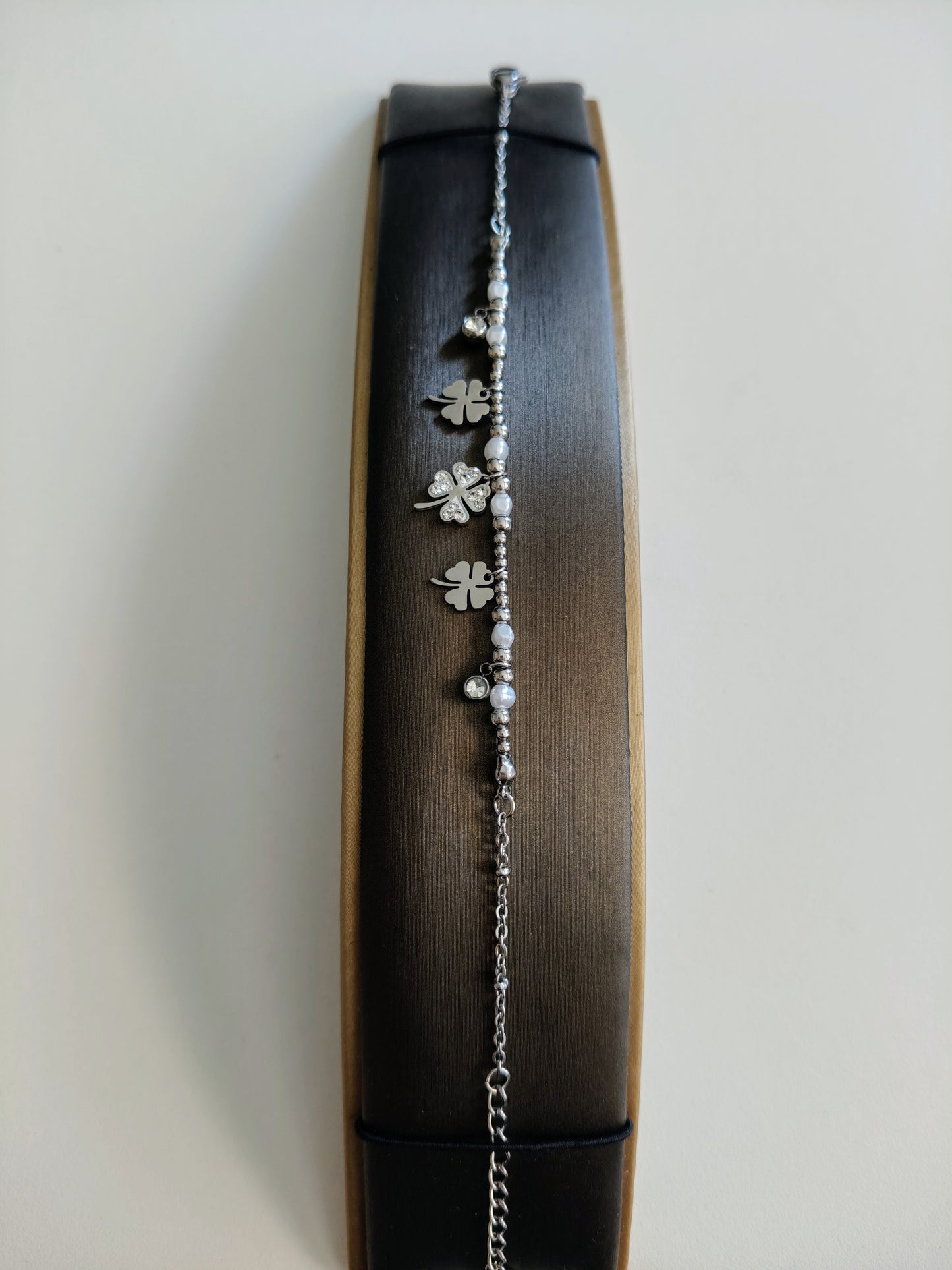 Clover bracelet in stainless steel