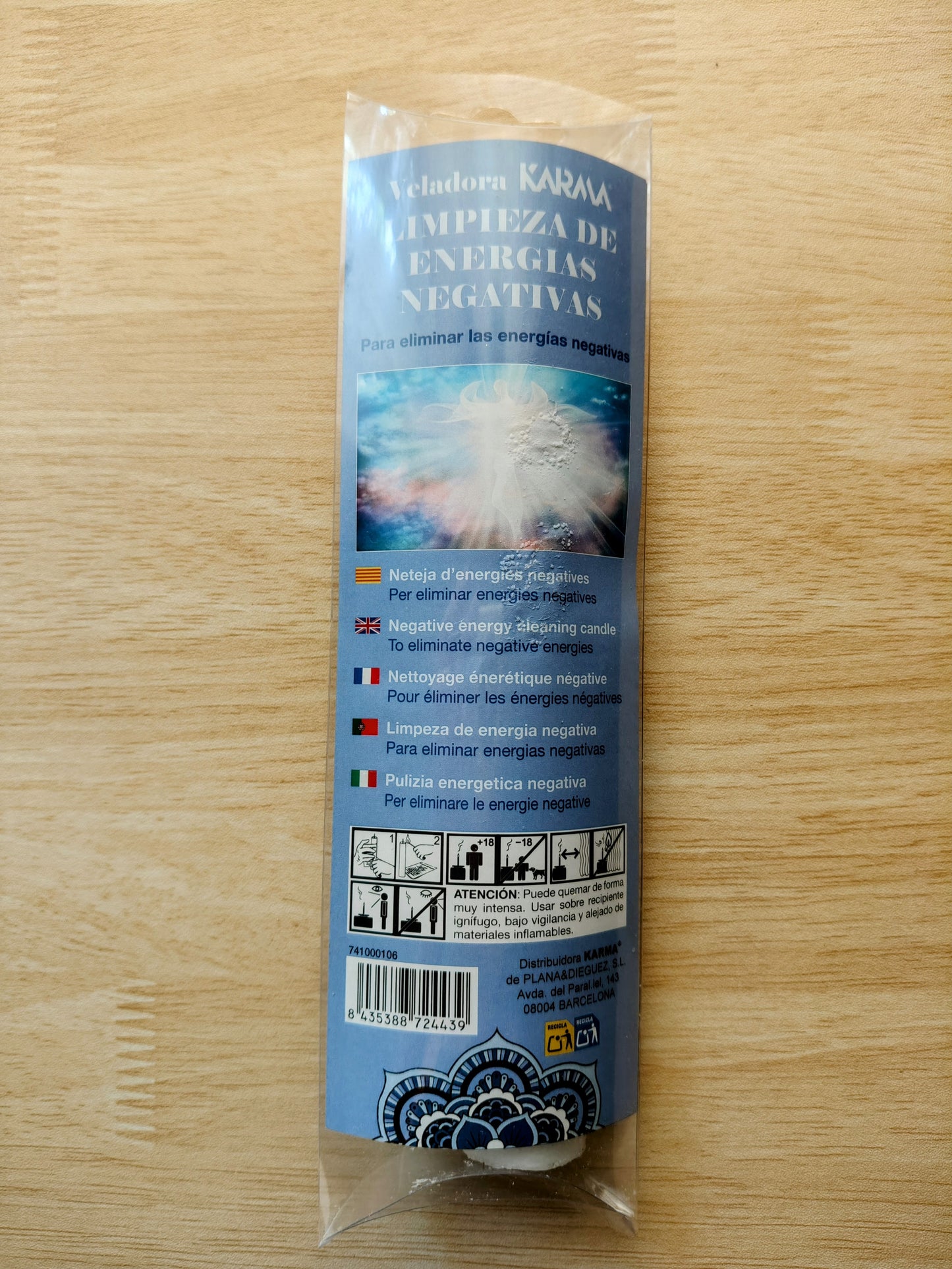 Bougie pour nettoyer les énergies négatives