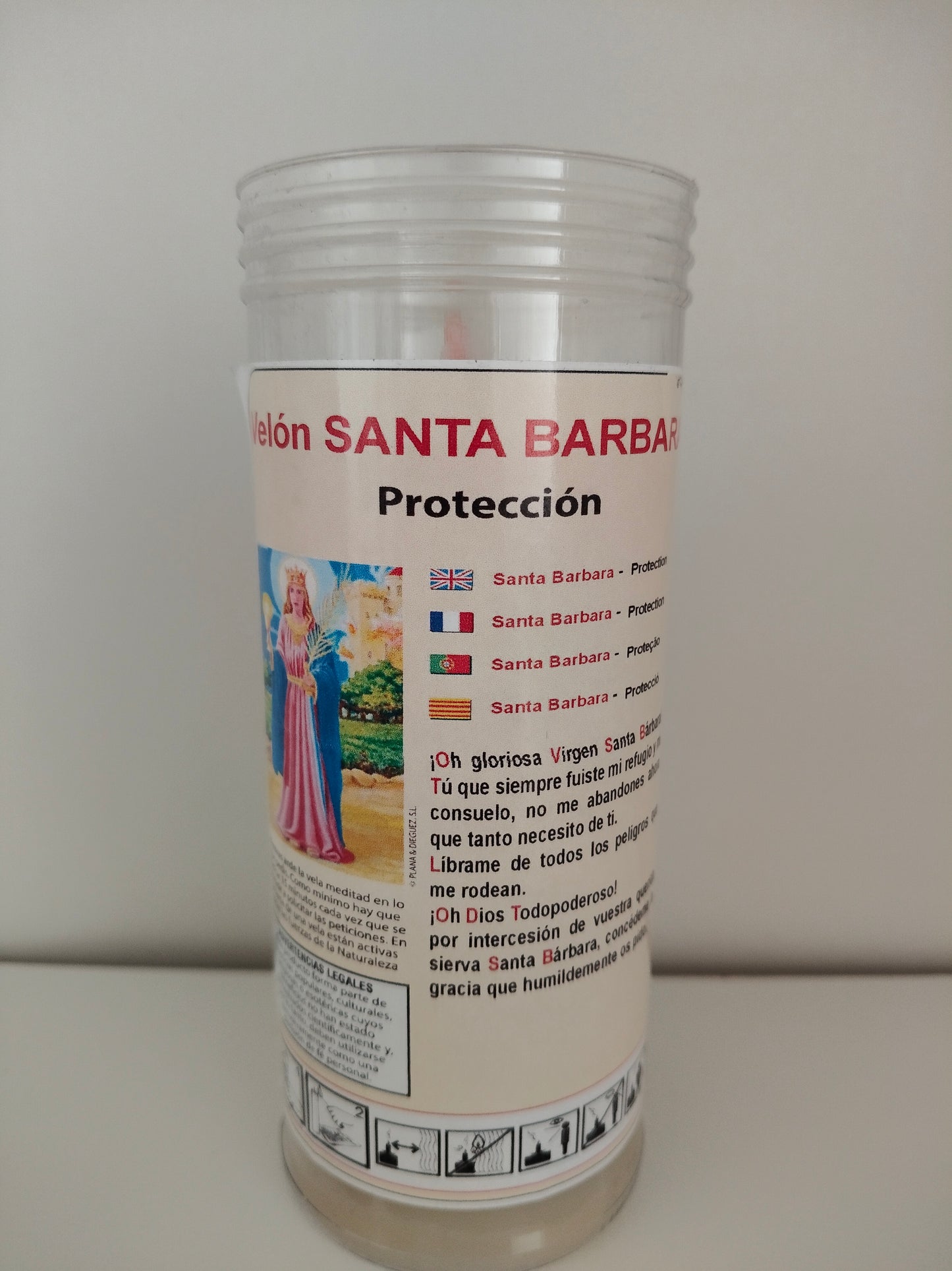 Bougie ritualisée de Santa Barbara