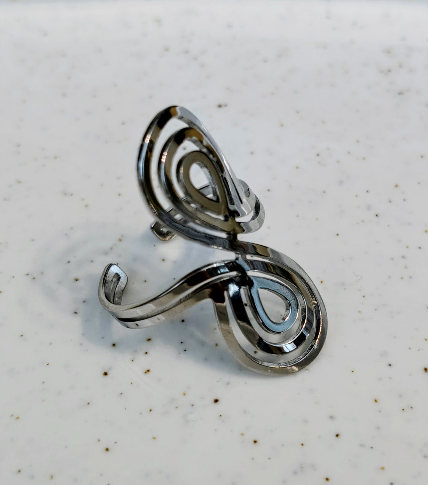 Anillo de acero inoxidable Infinito