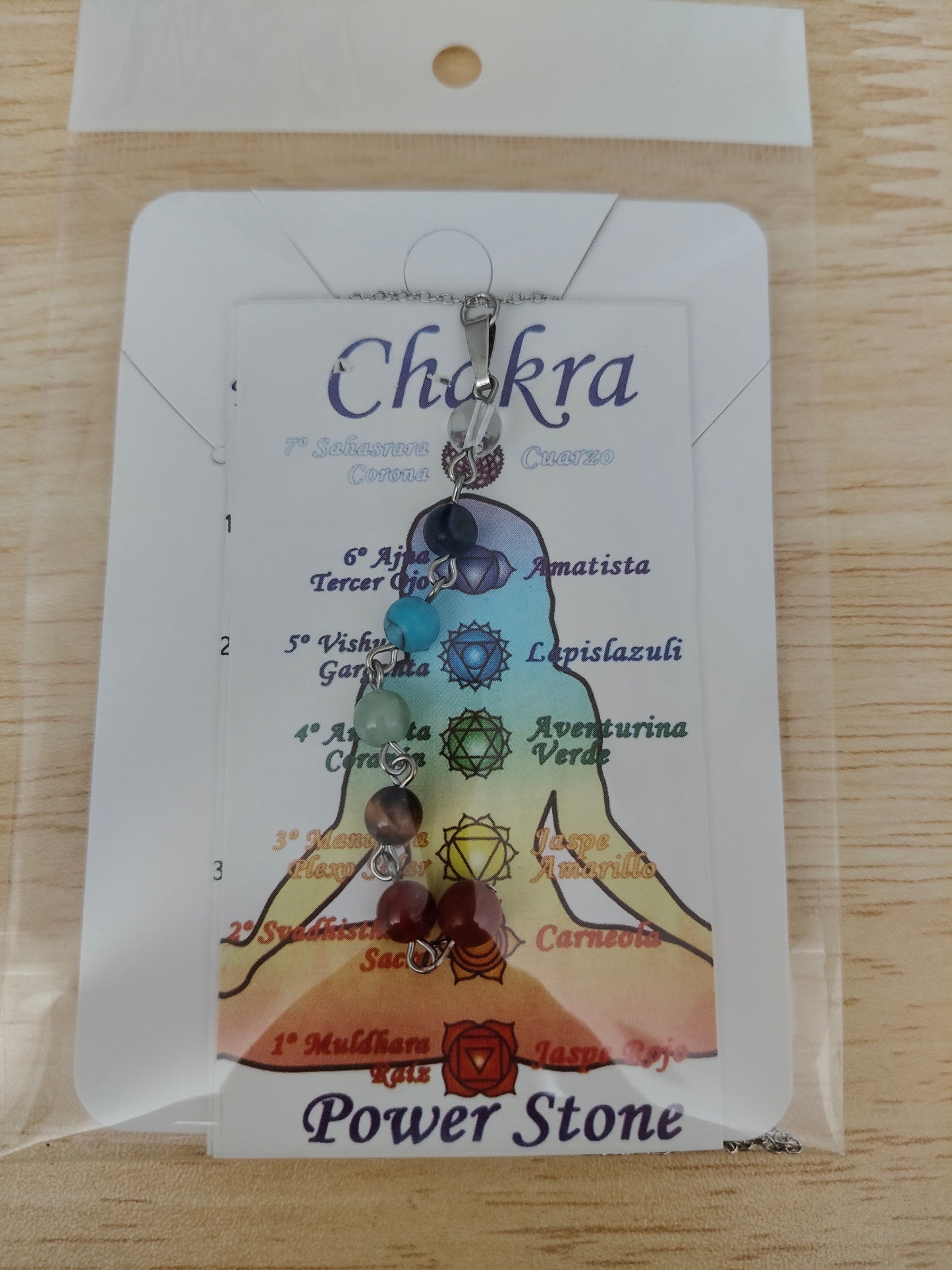 Colgante piedras 7 Chakras