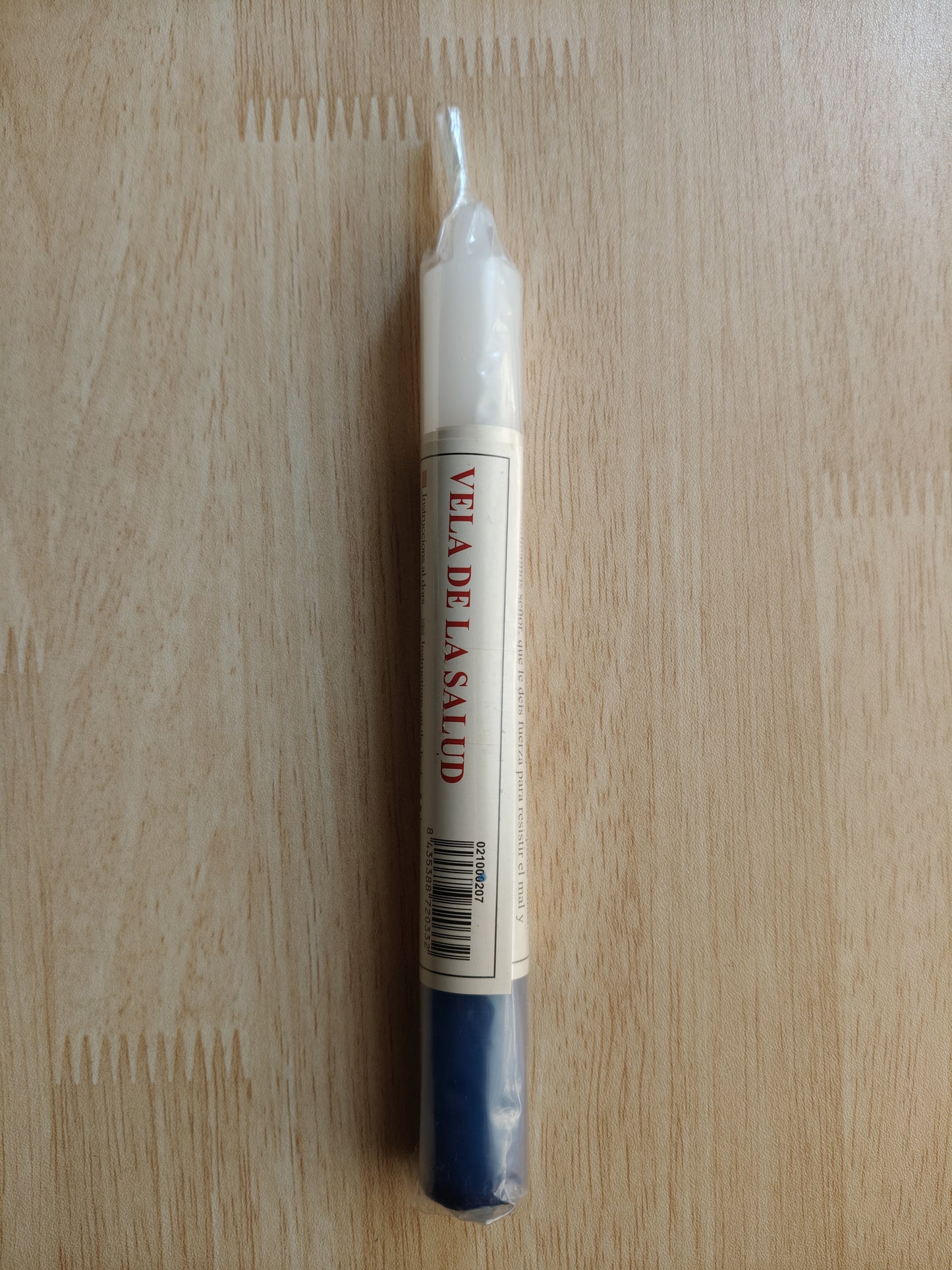 Bougie avec prière pour la santé