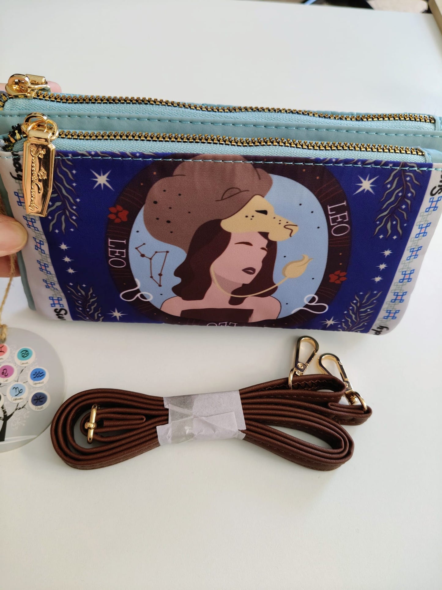 Sac à bonbons signe du zodiaque Lion Sweet Candy 20x11cm