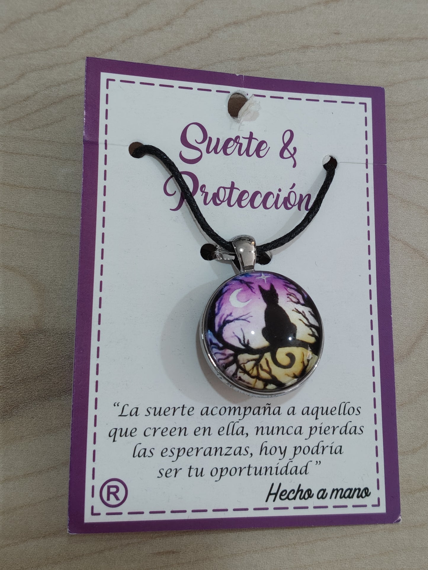 Lucky and protective cat pendant