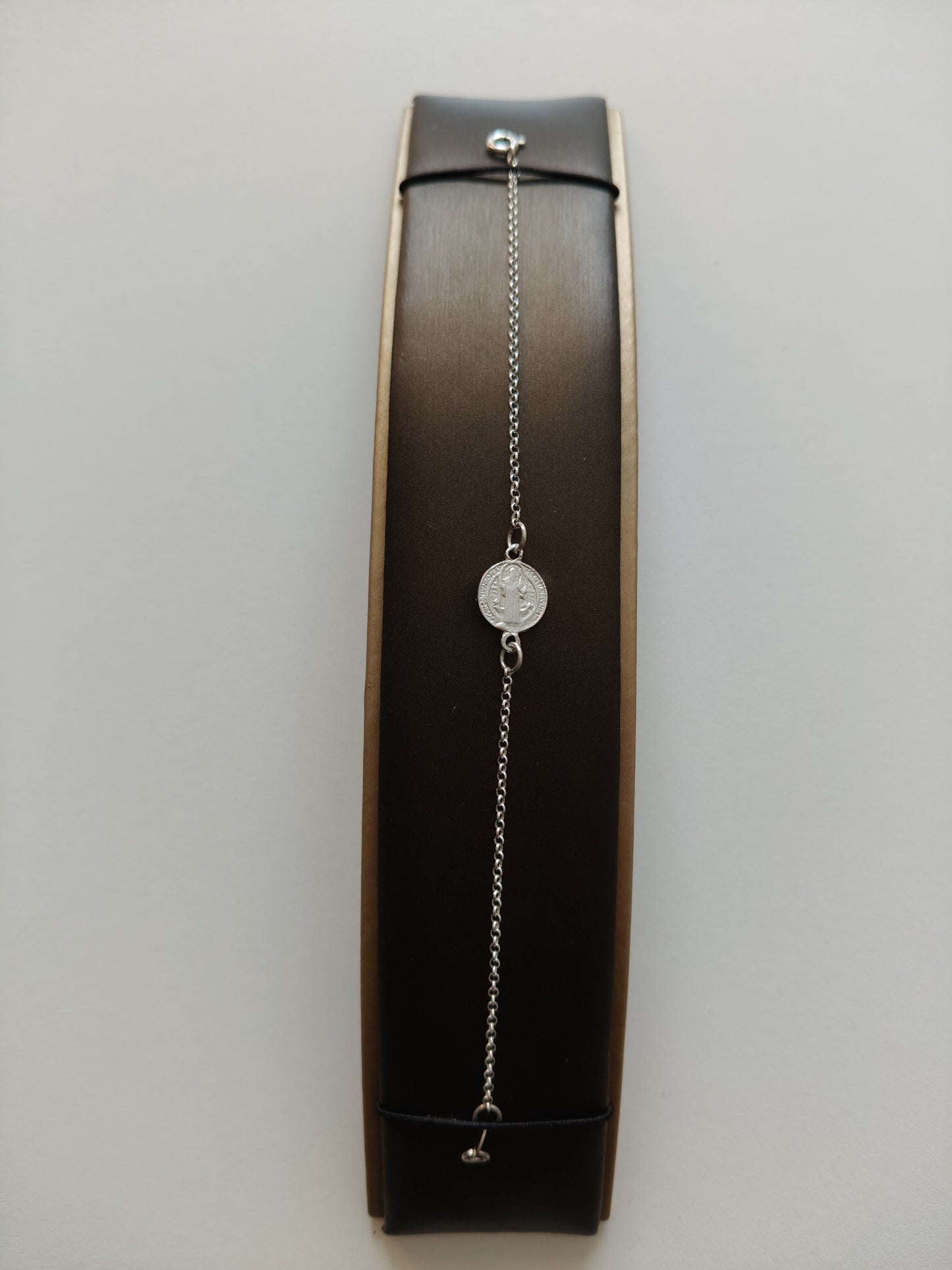 Saint Benedict sterling silver bracelet