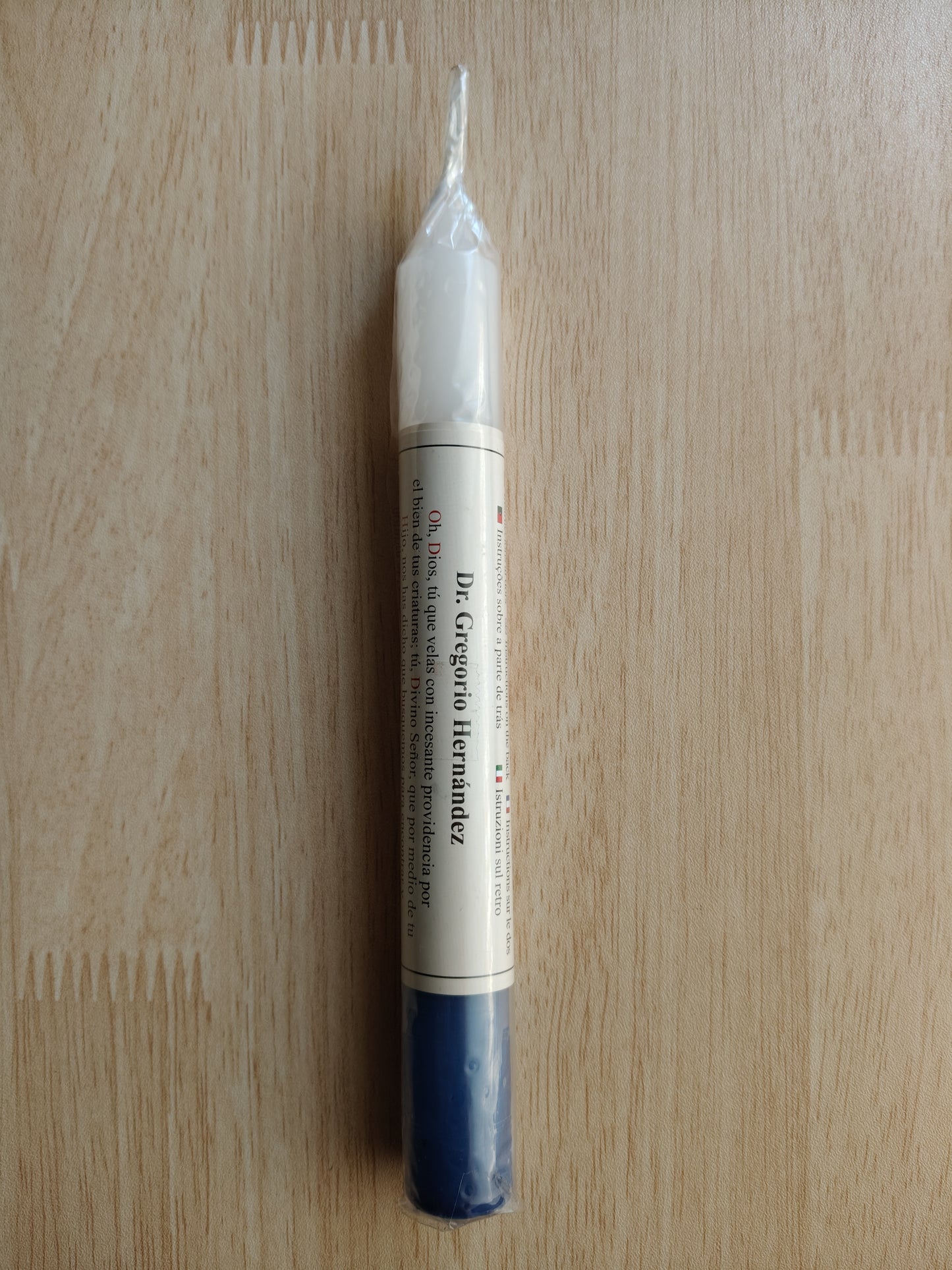 Bougie avec prière pour la santé