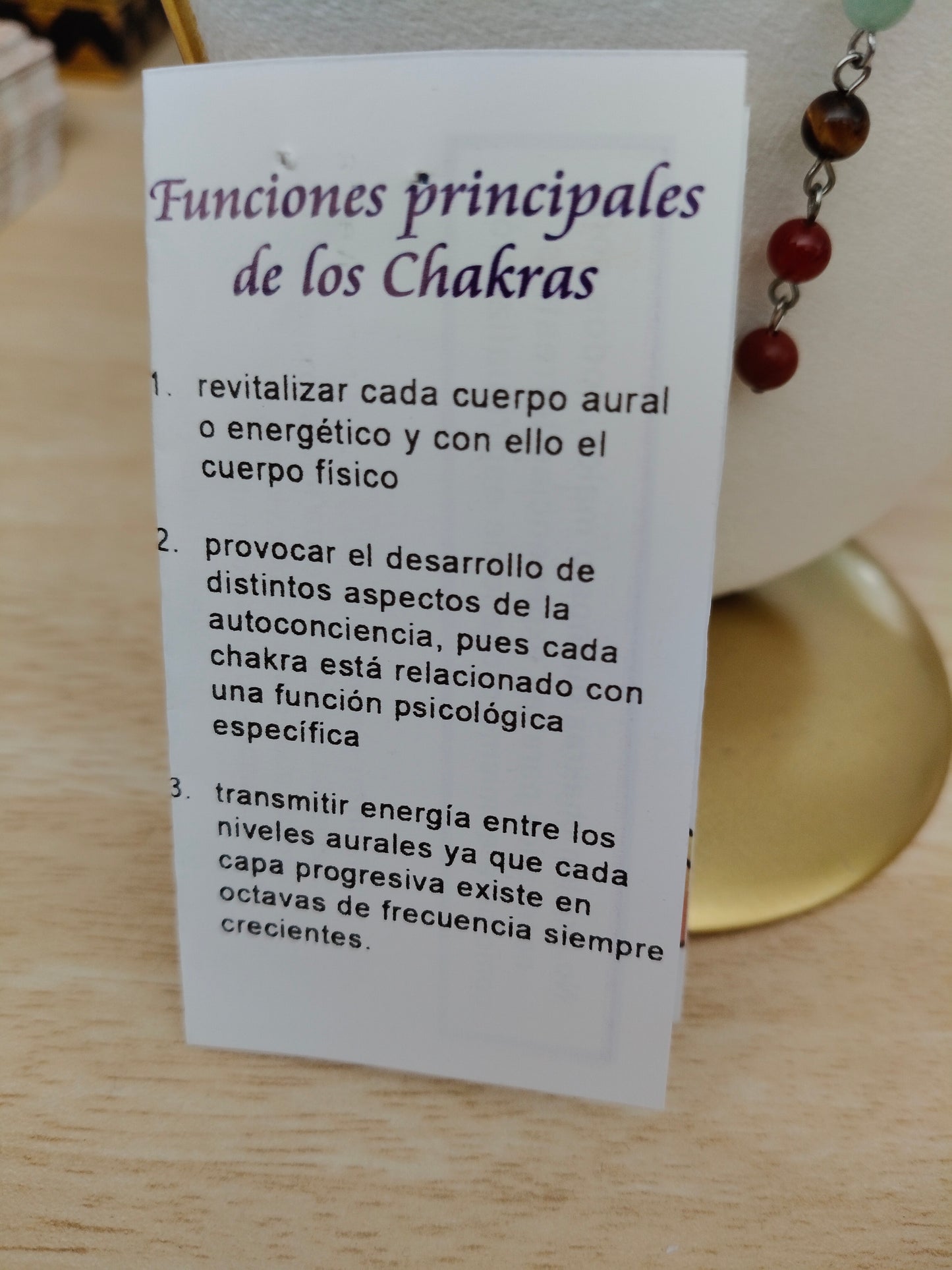 Colgante piedras 7 Chakras