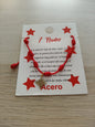 Bracelet à sept nœuds avec symbole du nœud de sorcière