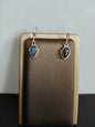 Boucles d'oreilles en argent sterling avec pierre naturelle de labradorite