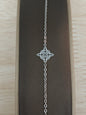 Bracelet en acier avec nœud de sorcière et Triquetra