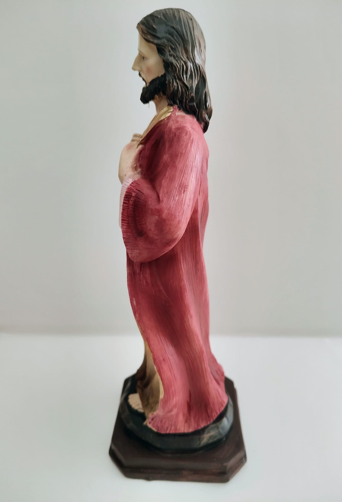 Figura de resina Sagrado corazón de Jesús 21x8x8 cm