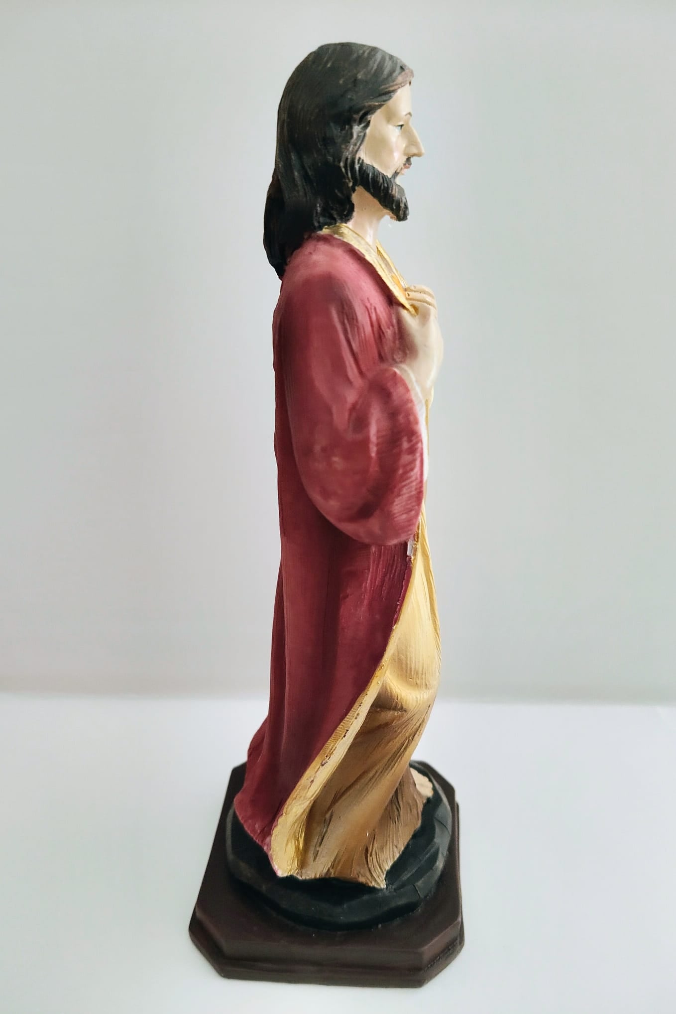 Figura de resina Sagrado corazón de Jesús 21x8x8 cm