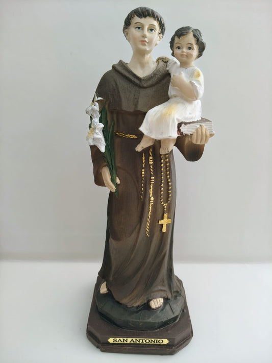 Figura de resina San Antonio 21x8x8 cm