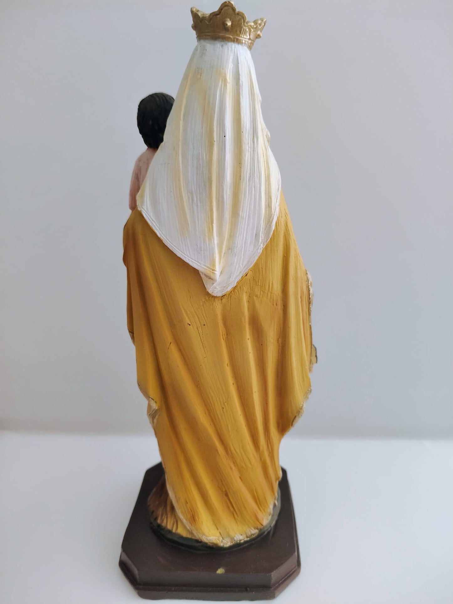 Figura de resina Virgen del Carmen 21x8x8 cm