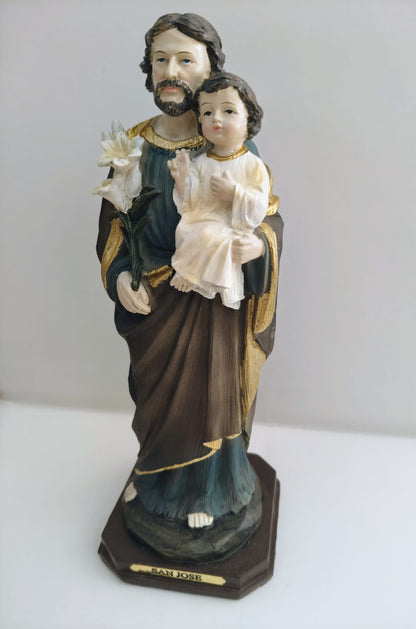 Figura de resina San José 21x8x8 cm