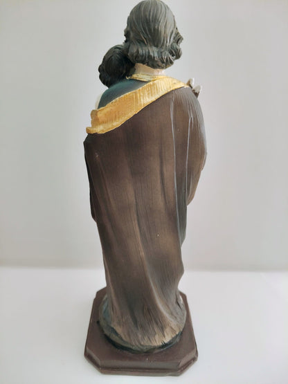Figura de resina San José 21x8x8 cm