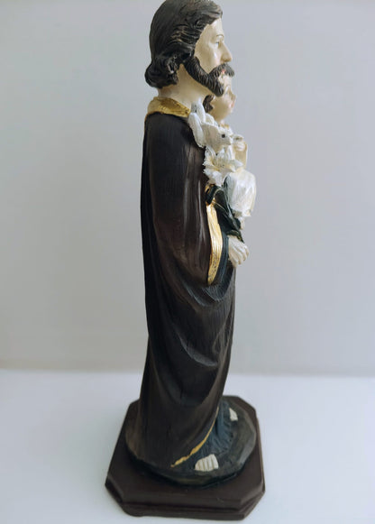 Figura de resina San José 21x8x8 cm