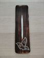 Brûle-encens sculpté 25x7cm