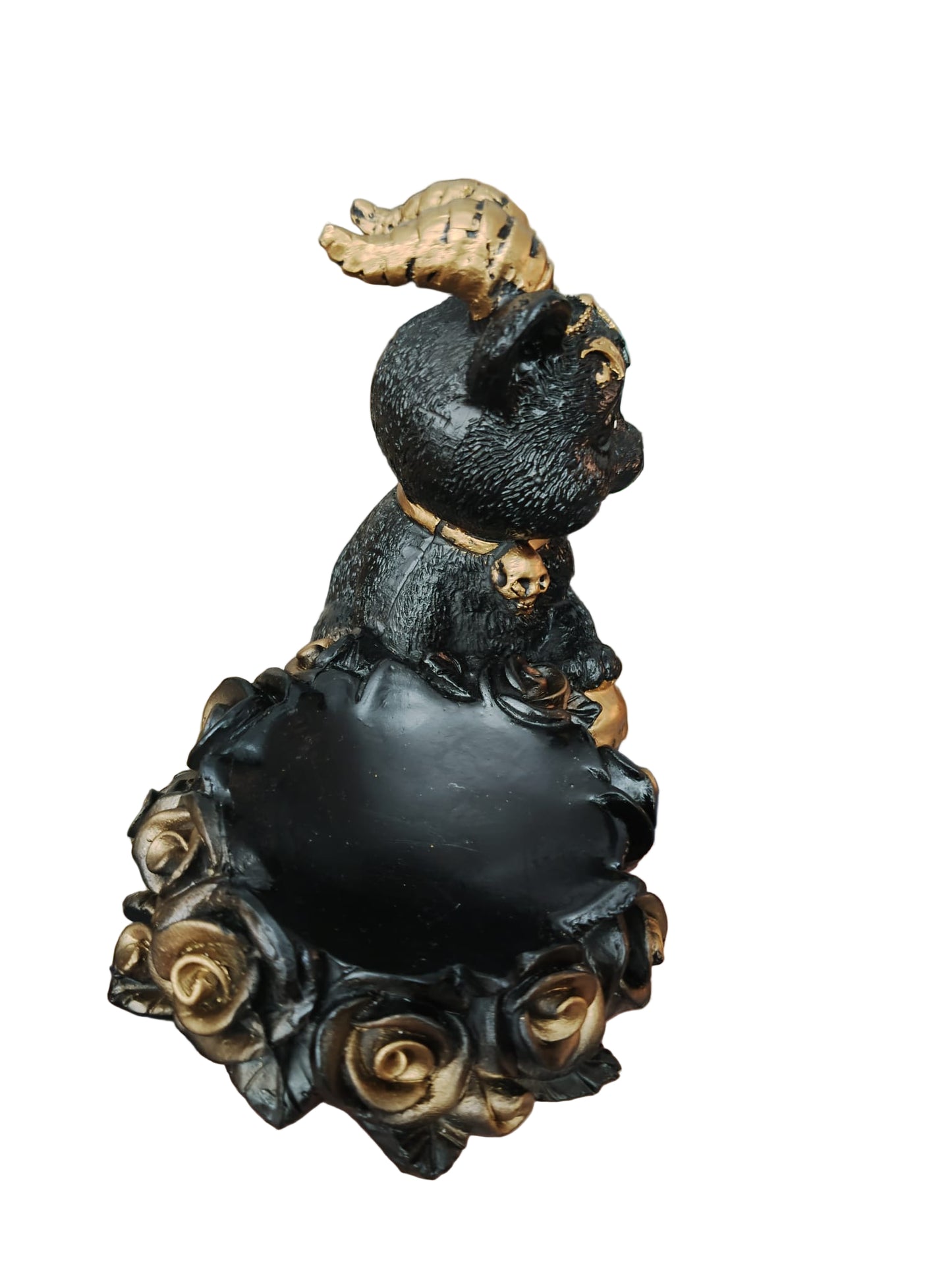 Mystical Cat Candle Holder Figure 11x13x8.5cm
