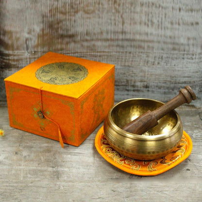 Tibetan singing bowl set - Five Buddha 10cm (min 400gm)