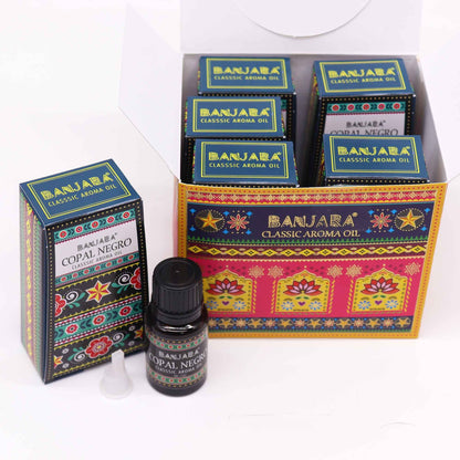 Huile parfumée indienne Banjara 10 ml - Copal noir