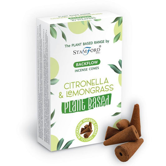 Herbal Backflow Incense Cones - Citronella &amp; Lemongrass