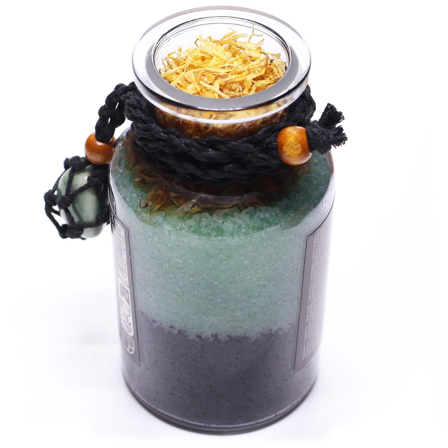 Ancient Witch Bath Spell Potion and Aventurine Crystal Amulet - Prosperity