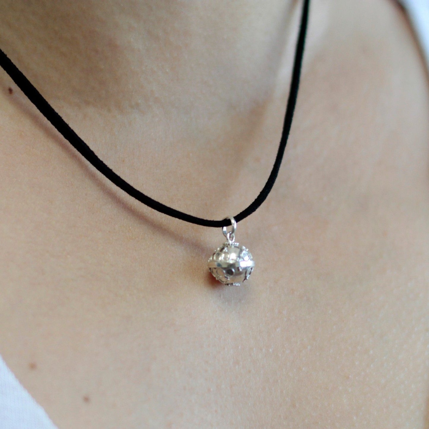 Ange cloche argenté - Prospérité - 16 mm