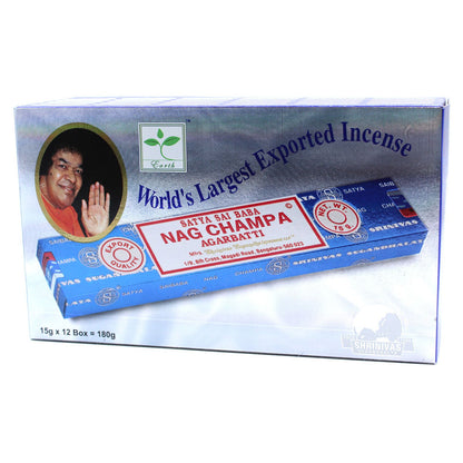 Incienso Nag Champa 15g (1 cajas de 12)