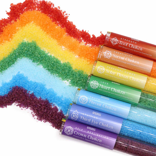 Chakra Bath Salts in Vials - 7 Day Gift Pack