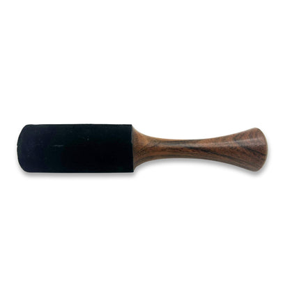 Wooden Stick - 18x3 cm - Medium Tubular Handle with Double Ring