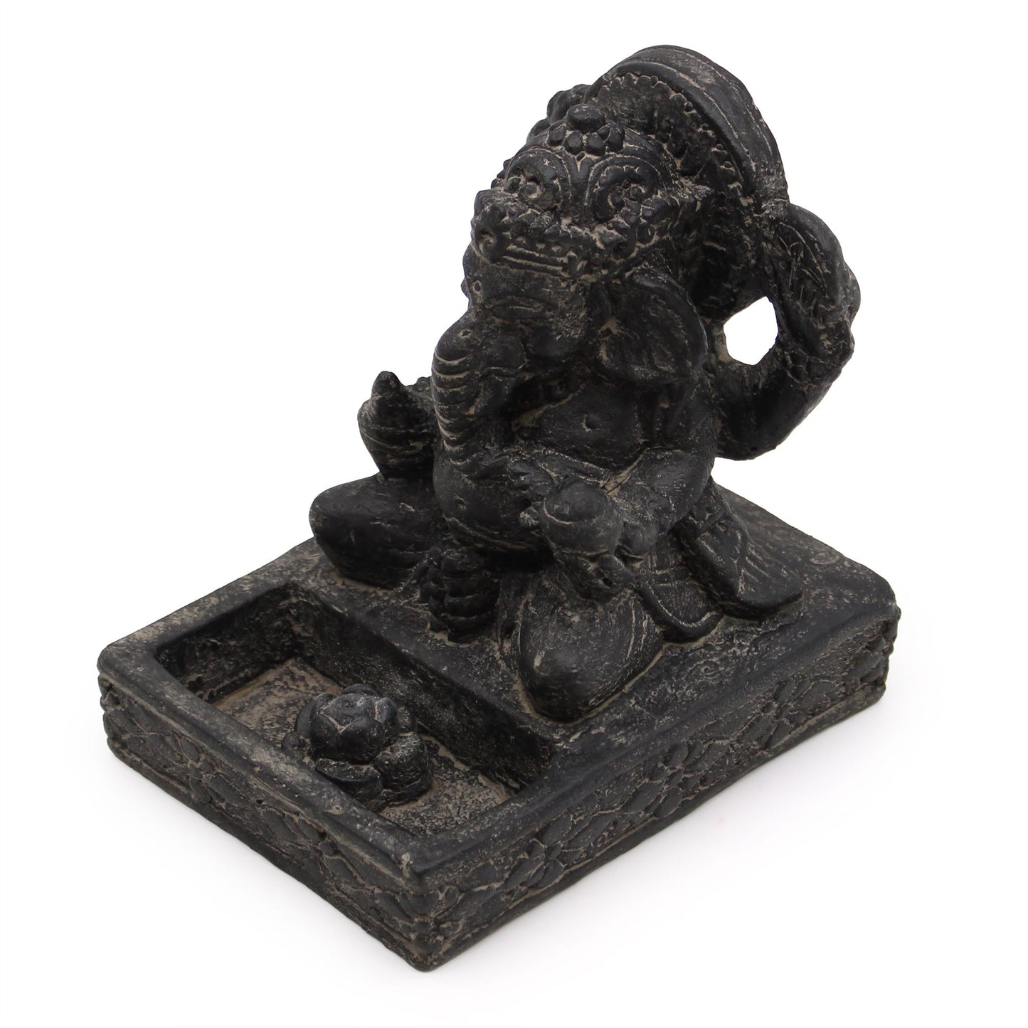 Ganesh Fengshui Incense Burner (Antique Black)