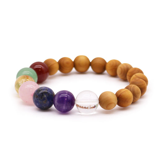 Cedar Bracelet - 7 chakras
