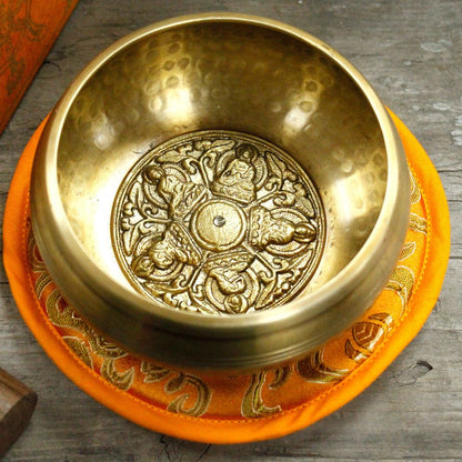 Tibetan singing bowl set - Five Buddha 10cm (min 400gm)
