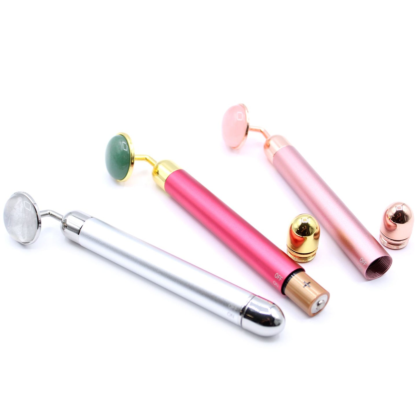 Gemstone Vibrating Roller - Rose Quartz