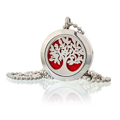 Aromatherapy diffuser necklace 25mm - Tree of life